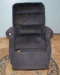 Blue Upholstered Rocking Recliner