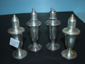 Four Sterling Weighted Shakers