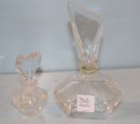 Two Glass Perfume Bottles