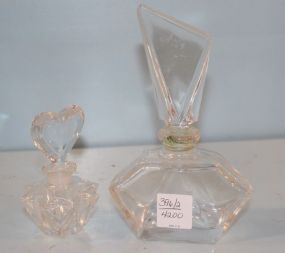 Two Glass Perfume Bottles