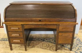 Oak C-Roll Roll top Desk