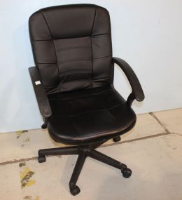 Black Swivel Office Arm Chair