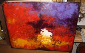 Abstract Oil on Canvas
