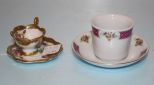 Norcest Demitasse Cup and Saucer and China Cup and Saucer