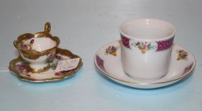 Norcest Demitasse Cup and Saucer and China Cup and Saucer