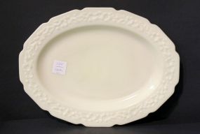 Custard Glass Oval Platter