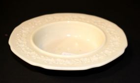 Custard Glass Butter Dish Bottom