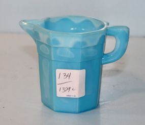 Akro Slag Glass Creamer