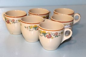 Six Demitasse Cups