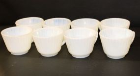 Eight Opalescent Cups