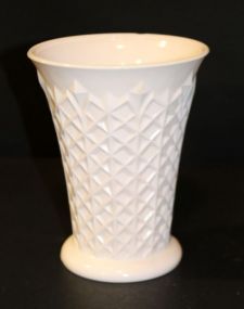 Pink Milk Glass Vase