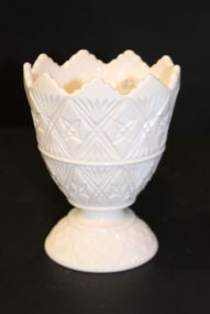 Napco Pink Milk Glass Footed Vase