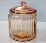 Depression Glass Cookie Jar