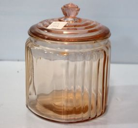 Depression Glass Cookie Jar