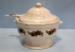 Christmas Soup Tureen with Ladle