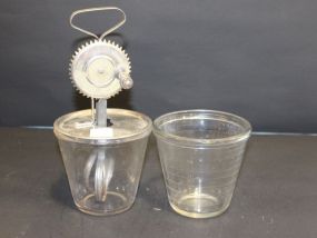 Vintage Mayonnaise Jar, Large Measure Cup