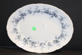 Large Semi Porcelain English Platter