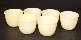 Six McKee Custard Glass Bowls