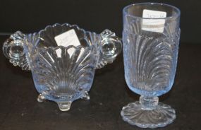 Blue Footed Glass and Sugar Glass