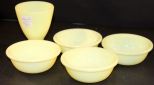 McKee Yellow Custard Glass