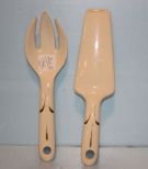 China Serving Fork and Pie Server