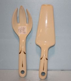 China Serving Fork and Pie Server