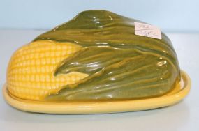 Shawnee Corn Covered Butter Dish