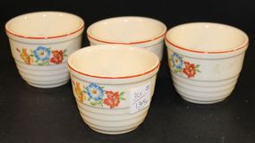 Four Universal Cambridge Custard Cups