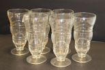 Six Sundae Glasses