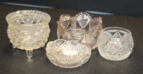 Six Pieces of Pressed Glass