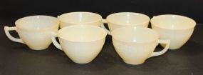 Six McKee Custard Cups