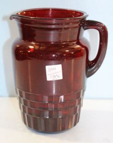 Ruby Red Pitcher