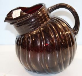 Ruby Red Pitcher