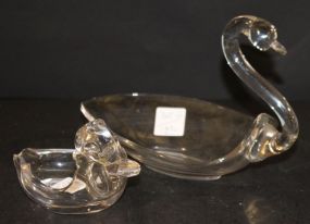 Swan Candy Dish and Duck Candy Dish