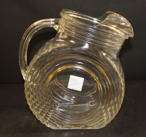 Clear Pitcher with Gold Trim
