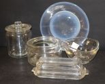 Five Pieces of Clear Glass