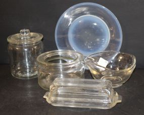 Five Pieces of Clear Glass