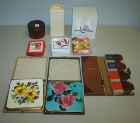 Candleholders, Group of Coasters, Small Trays