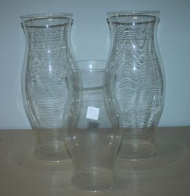 Three Glass Hurricane Shades