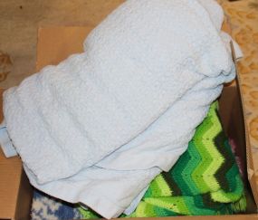 Box Lot of Blankets
