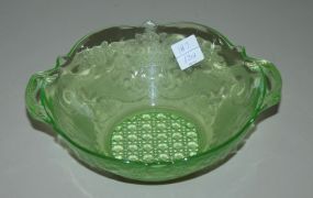 Green Depression GlaSS Bowl