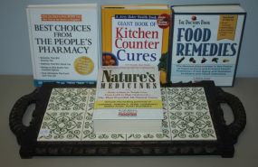 Cooking Books and Chopping Tray