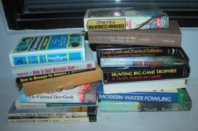 Lot of Sixteen Books on Hunting and Fishing