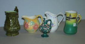 Five Various Vintage Pitchers