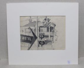 Original Etching or Pencil