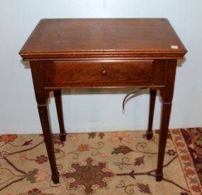 Vintage Sewing Machine Cabinet with Singer Machine