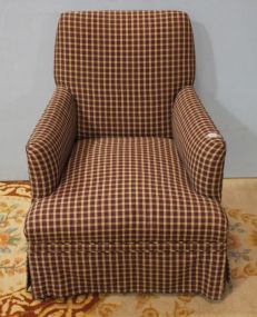 Plaid Upholstered Vintage Chair