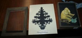 Frame, Elephant in Frame, Christams Tree Sillouette Frame
