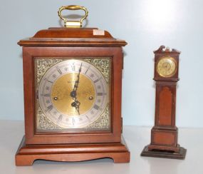 Howard Miller Mantel Clock, Vintage Small Grandfather Clock
