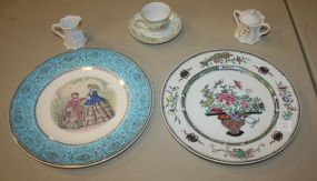 Painted Plates, Cup/ Saucer, Cream/ Sugar
